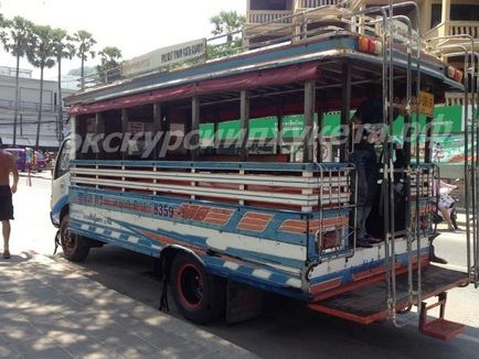 Transport public și taxi (tuk-tuk), excursii la Phuket