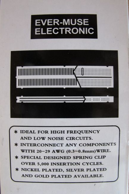 Огляд solderless breadboard mb-102