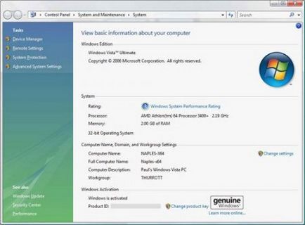 Privire de ansamblu asupra compatibilității Windows Vista - instalare, configurare, optimizare, recuperare