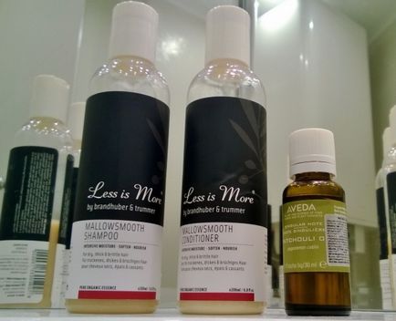 Органічні засоби для блиску і чарівного запаху волосся шампунь, кондиціонер і ефірне масло