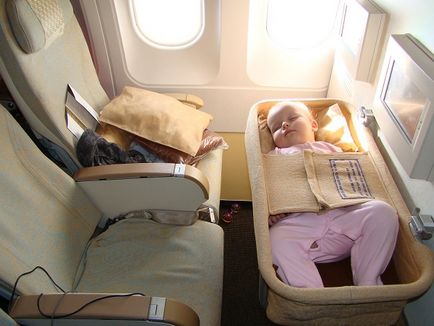 Zbor cu un copil în avion