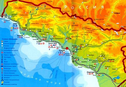 Trecerea frontierei cu Rusia cu Abhazia cu mașina în zona Adler și Sochi