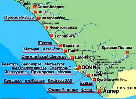 Trecerea frontierei cu Rusia cu Abhazia cu mașina în zona Adler și Sochi
