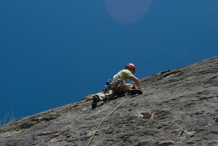 Trecerea de la înghețare la alpinism liber