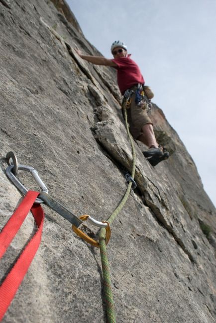 Trecerea de la înghețare la alpinism liber