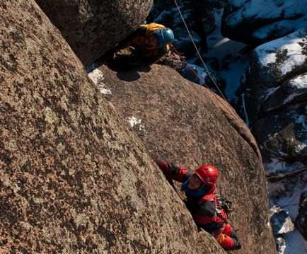 Trecerea de la înghețare la alpinism liber