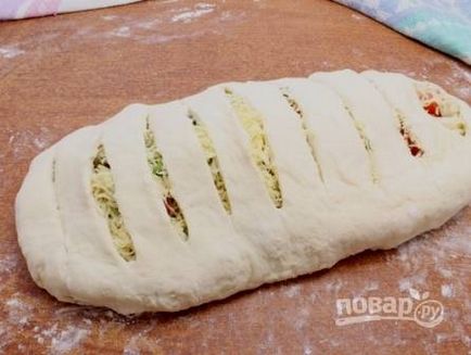 Пиріг з адигейським сиром з листкового тіста - покроковий рецепт з фото на