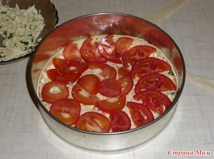 Tort cu tomate și brânză Adyghe