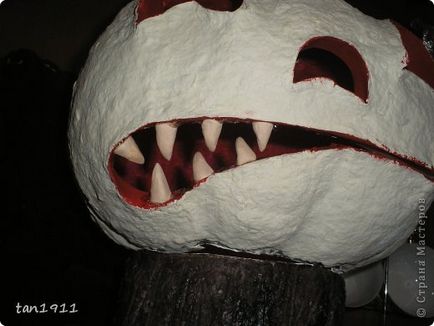 Artizanat din papier mache - dovleac de Halloween cu mâinile tale