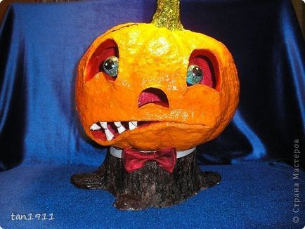 Artizanat din papier mache - dovleac de Halloween cu mâinile tale