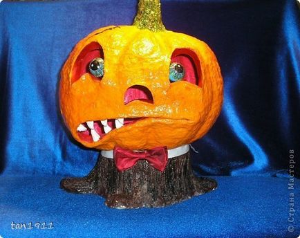 Artizanat din papier mache - dovleac de Halloween cu mâinile tale