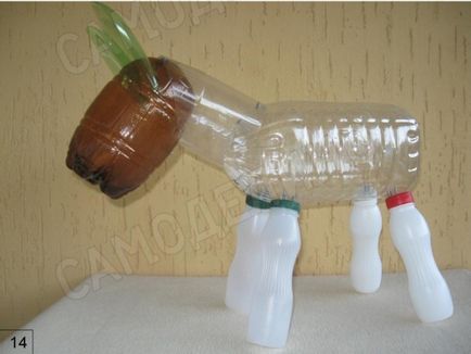 Artizanat din sticle de plastic cu mâinile lor pentru grădină - cum să faci o reședință de vară