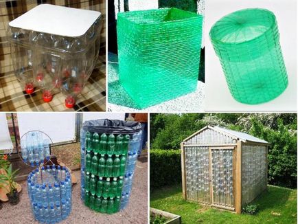 Artizanat din sticle de plastic cu mâinile lor pentru grădină - cum să faci o reședință de vară