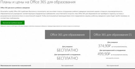 Conectați-vă la un set de servicii educaționale de birou 365 furnizate de Microsoft gratuit