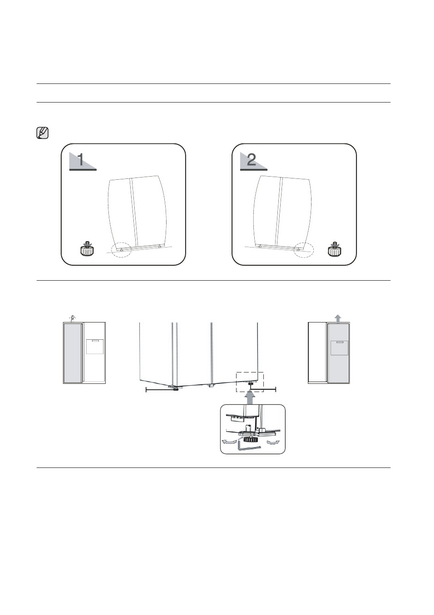 Instalarea pas cu pas a frigiderului dvs., nivelarea frigiderului, ajustarea suplimentară