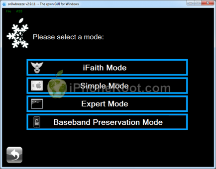 Áttekintés lekötve jailbreak és kinyit iPhone 4 Sn0wbreeze (windows) iOS 6