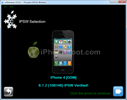 Áttekintés lekötve jailbreak és kinyit iPhone 4 Sn0wbreeze (windows) iOS 6