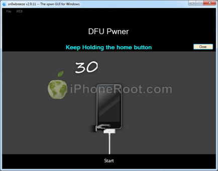 Репетиция вързани и Отключвам iphone 4 с sn0wbreeze (Windows) IOS 6