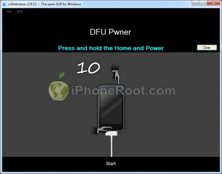 Áttekintés lekötve jailbreak és kinyit iPhone 4 Sn0wbreeze (windows) iOS 6