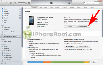 Áttekintés lekötve jailbreak és kinyit iPhone 4 Sn0wbreeze (windows) iOS 6