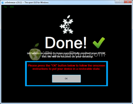 Áttekintés lekötve jailbreak és kinyit iPhone 4 Sn0wbreeze (windows) iOS 6