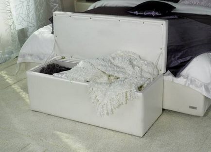 Пуфи для спальні (45 фото) - види пуфів в інтер'єрі