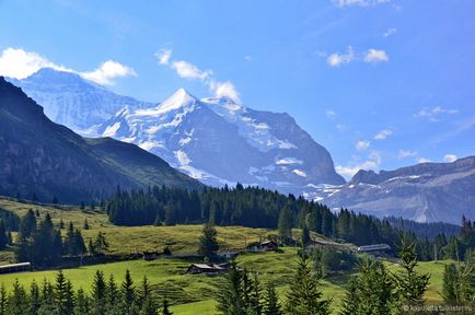 Az út a Jungfraujochra, hogy vizsgálják felül a turista kapuletta