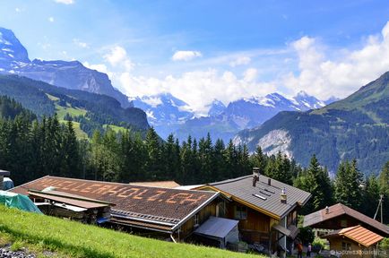 Az út a Jungfraujochra, hogy vizsgálják felül a turista kapuletta