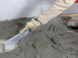 Consumul de nisip pe metru pătrat