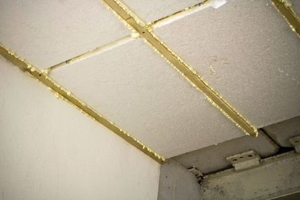 Repararea plafonului în fotografia garajului, cu propriile mâini