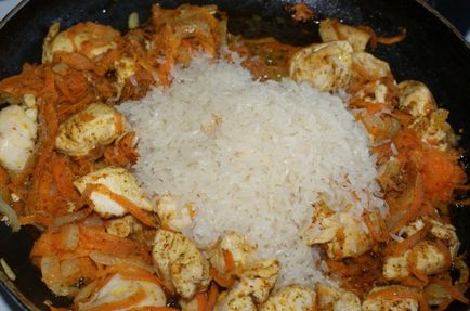 Recept pilaf csirke-lépésre képekkel