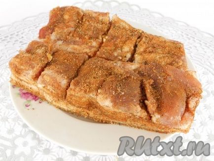 Reteta pentru pieptul sarat de porc - reteta cu o fotografie