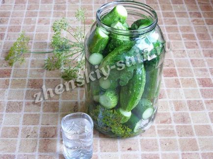 Рецепт хрустких огірків на зиму, огірки з дубовим листям - рецепт з фото