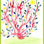 Малювання в середній групі «казкове дерево», конспект заняття методика, поетапна схема малювання