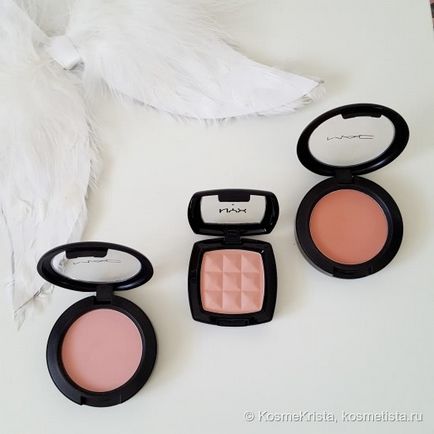 Pink-piersic ... sau piersic încă, nu mai roz) blush nyx pudră fard de obraz în umbră