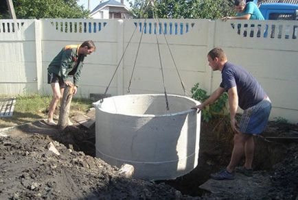 Септик з бетонних кілець своїми руками схема установки