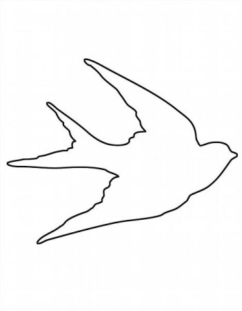 Шаблони пташок для вирізання з паперу трафарет скачати і роздрукувати