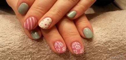 Shellac design foto 2016-2017 pentru unghii scurte, idei frumoase de manichiura