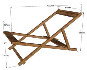 Deckchair cu mâinile proprii desen chaise longue din lemn cu mâinile proprii pentru a da