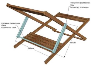 Deckchair cu mâinile proprii desen chaise longue din lemn cu mâinile proprii pentru a da