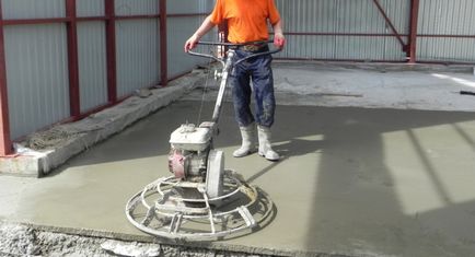 Șlefuirea și lustruirea pardoselii din beton cu propriile mâini