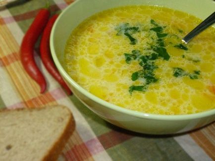 Сирний суп з вермішеллю