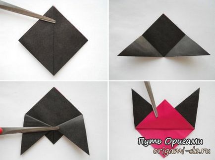 Bullfinch din hârtie - modul de origami