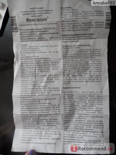 Засоби для лікування алергії ranbaxy фексадін - «не виправдав моїх очікувань