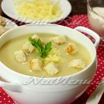 Soup-piure din conopidă și cartofi
