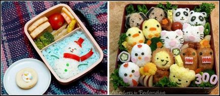 Sushi art in bento-boxes, sau arta japoneza de colectare a micului dejun