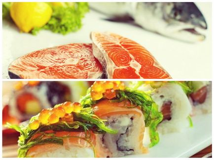 Sushi și roșii sunt preparate din pește crud din Rusia