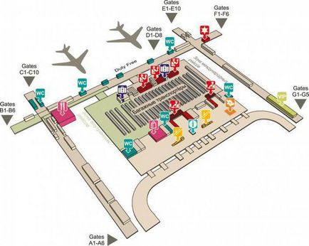 Суварнабхумі (аеропорт) схема, розташування, як дістатися