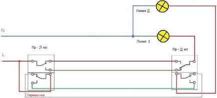Схема підключення прохідних вимикачів - інструкція з монтажу