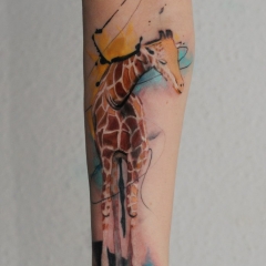Татуювання жираф - значення, ескізи тату і фото